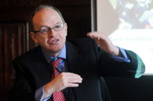 Gerry Morrissey speaking at an event at the Houses of Parliament