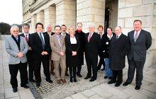 Picture of BECTU and NUJ representatives at Stormont